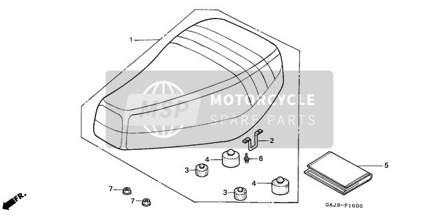 Honda NE50 1994 Sitz für ein 1994 Honda NE50